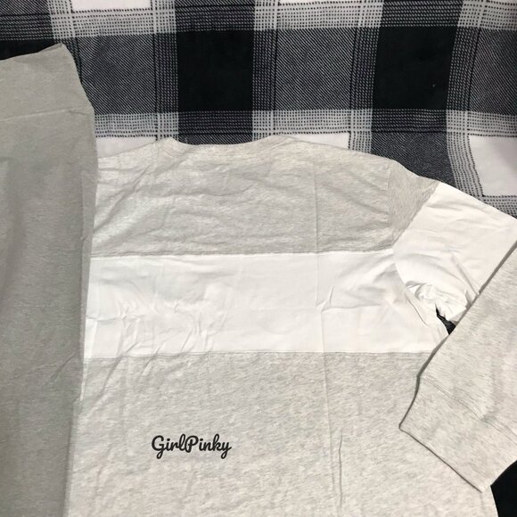 victoria secret PINK leggings OUTFIT WITH CAMPUS LONG SLEEVE TEE SIZES L-XXL - Picture 10 of 12